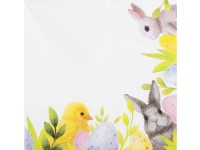 Szalvéták 20 db-os nyuszi a sarokban 33x33 cm