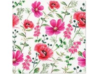 Obrúsky 20ks Raspberry flower 33x33 cm