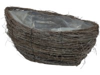 Fonott kosár 380x380x150mm, barna