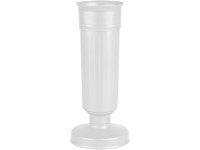 Madonna temetői műanyag váza 30 cm-es súllyal - fehér