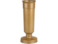 Madonna temetői műanyag váza 30 cm-es súllyal - arany