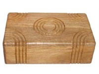 Truhlička drevo 200x100x60 mm vyrezávaná, prírodná