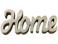 Dekorációs fa, zománc 250x35x100 mm Otthontábla állványon, natúr