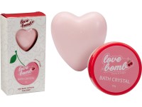 Dárková sada do koupelny 1x55g sůl/1x75g mýdlo mix, růžová, červená