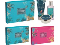 Dárková sada 50ml tělový peeling+100ml sprchový gel+60ml tělové mléko, mix vůní a barev