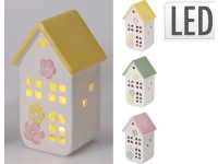LED dióda dolomit 98x86x176mm házikó keverék, színes