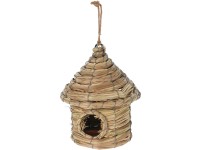 Dekorácia prírodná tráva 180x200mm búdka na zavesenie, prírodná