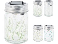 LED üveg doboz 45x70mm napelemes, átlátszó