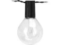 LED reťaz 20 ks diód párty, teplá biela, číra