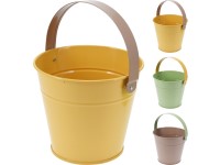 Záhradné náradie detská oceľ 160x160x130mm kýblik, mix farieb