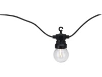 Reťaz 10 ks guľôčka teplá biela s prívodnými káblami 5m