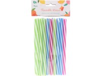 Slamky Párty polypropylén 18ks 10x180mm, mix farieb