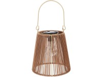 LED Lampa polypropylén 180x180x210mm solárny na zavesenie, prírodný