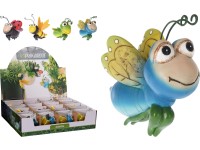 Dekorácia polyston 80x50x80mm závesné na kvetináče hmyz mix, farebné