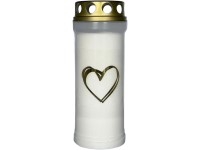 Madona Hřb. vklad víčko 240g srdce zlaté ~3 dny bílá litá