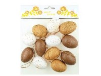 Műanyag tojástartó 60 mm, 12 db natúr színkeverék