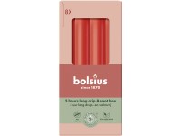 Bolsius Domácí 8ks 20x170 Delicate Red svíčky, červená