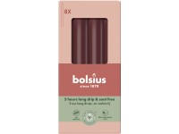 Bolsius Domácí 8ks 20x170 Velvet Red svíčky, bordó