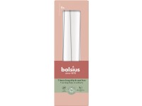 Bolsius Kónická 8ks 24x245 Cloudy White svíčky, bílá