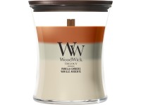 WoodWick Trilogy Vanilla Embers közepes gyertya