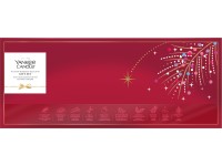 Yankee Candle Vánoční dárková sada 10 čajových svíček + svícen