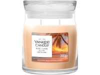 YANKEE CANDLE PINK SANDS GLOW SIGNATURE STŘEDNÍ