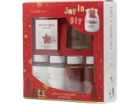 Darčeková sada červená - sviečka + granulovaný vosk