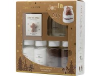 Darčeková sada hnedá - sviečka + granulovaný vosk