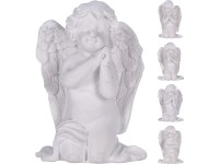 Anjel polyresin 20x33x75mm kľačiaci mix, biela