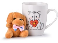Hrnček keramika 360 ml medvedík s plyšákom