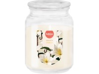Bolsius Sklo 100x135 mm so skleneným viečkom True Scents Vanilla, vonná sviečka