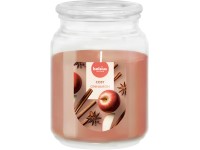 Bolsius Sklo 100x135 mm so skleneným viečkom True Scents Apple Cinnamon, vonná sviečka