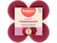 Bolsius Čajové Maxi 8ks True Scents Pomegranate, vonné sviečky
