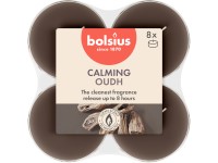 Bolsius Čajové Maxi 8ks True Scents Oud Wood, vonné sviečky