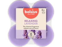 Bolsius Čajové Maxi 8ks True Scents Lavender, vonné sviečky