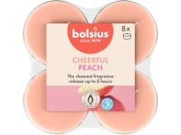 Bolsius Čajové Maxi 8ks True Scents Peach, vonné sviečky