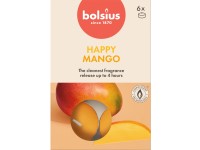 Bolsius Čajové 6ks True Scents Mango, vonné sviečky