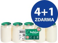 Bolsius kompozitný 5x 142g 48h. biela viečko papier set 4+1 zadarmo