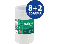 Bolsius parafínový vklad (78g) 20h. biela bez viečka set 8+2 zadarmo
