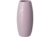 Porcelán váza 93x93x202mm levél motívummal, lila