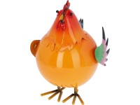 Fém tyúk 210x250x280mm, színes