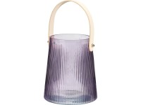 Lámpa üvegfogantyúval 130x155mm gyertyához, lila