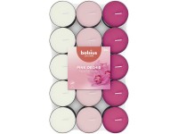 Bolsius Čajové 30ks Orchid basic trojfarebné, vonné sviečky