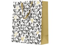 Ajándéktasak 200x100x250 mm Szívek