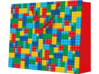 Ajándéktasak 540x160x440 mm Színes kockák