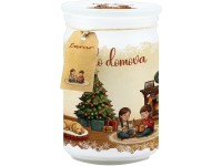 Emocio Sklo 93x142 mm so skleneným viečkom Teplo domova, vonná sviečka
