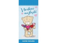 Dárková mléčná čokoláda 100g - Všechno nejlepší