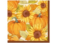 Ubrousky 20ks Pumpkin sun 33x33 cm