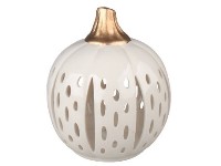 Dýně porcelán 150x170mm na svíčku, bílá