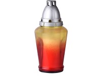 Hřbitovní sklo 22 cm vklad 180g 58h. Plamen střední